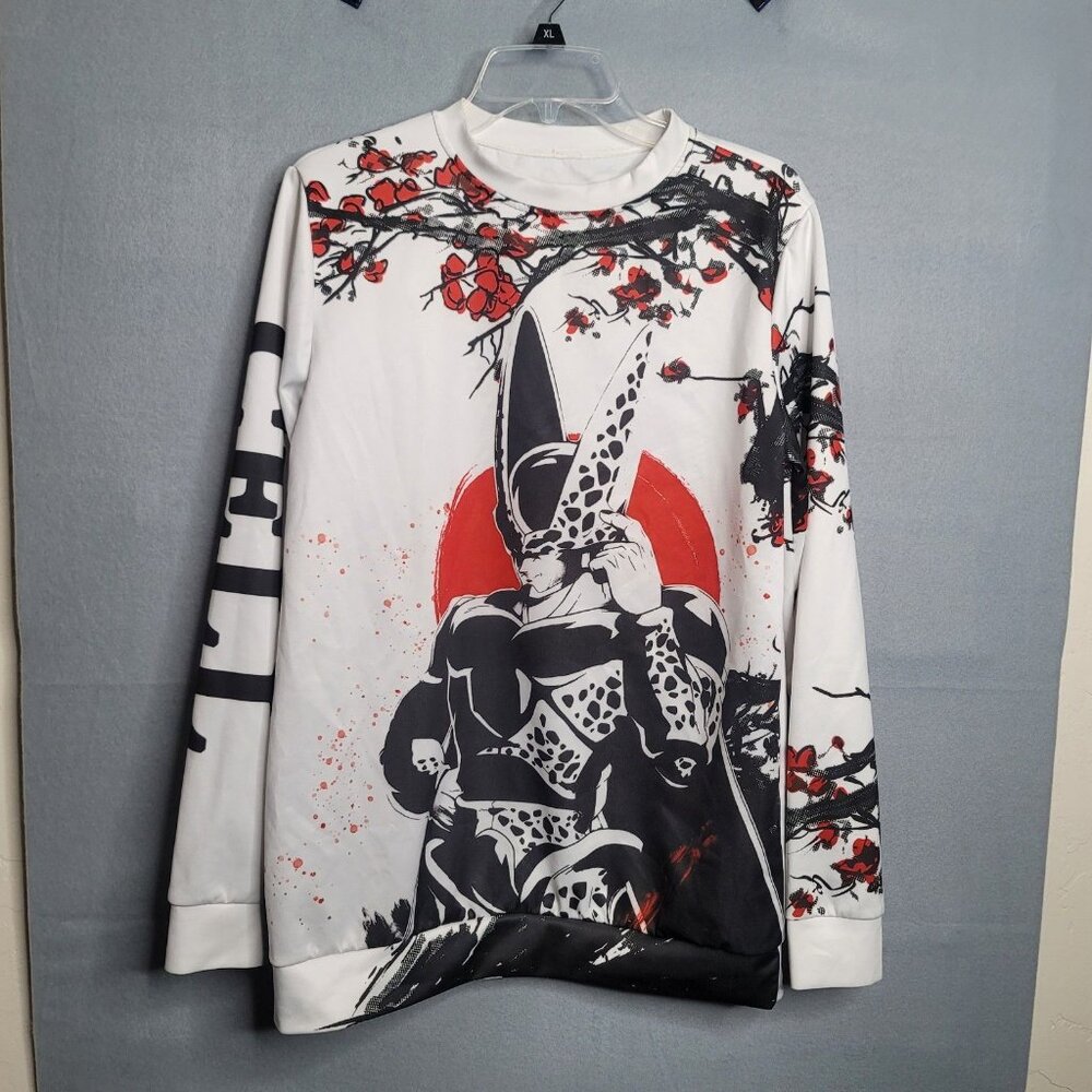 Dragon Ball Z Perfect CELL Anime Polyester Sweatshirt Mens Medium